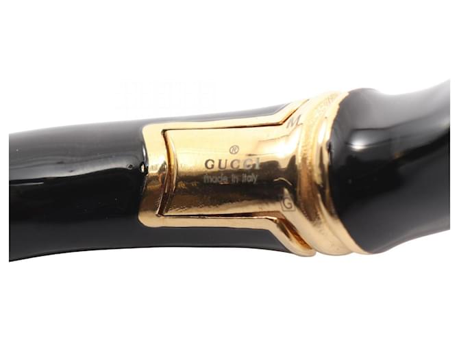 Bracciale Cuff Gucci Bamboo Nero D'oro - vista 4