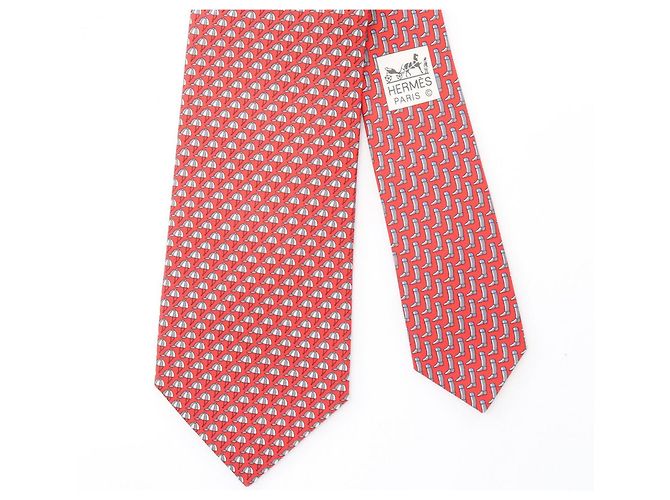 Hermès Hermes Red Silk Cravat - view 2