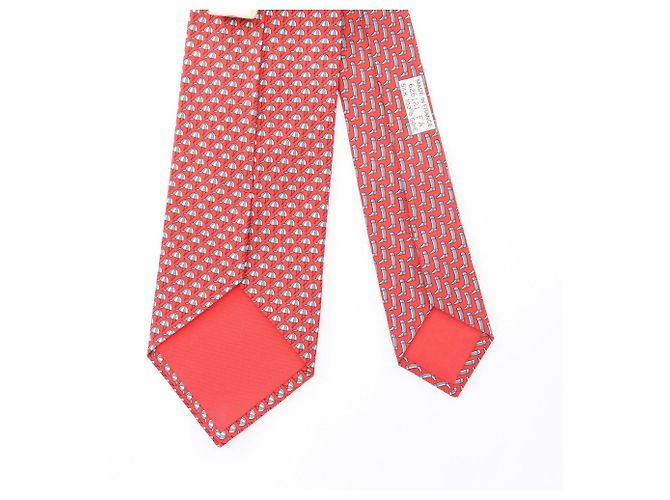 Hermès Hermes Red Silk Cravat - view 3