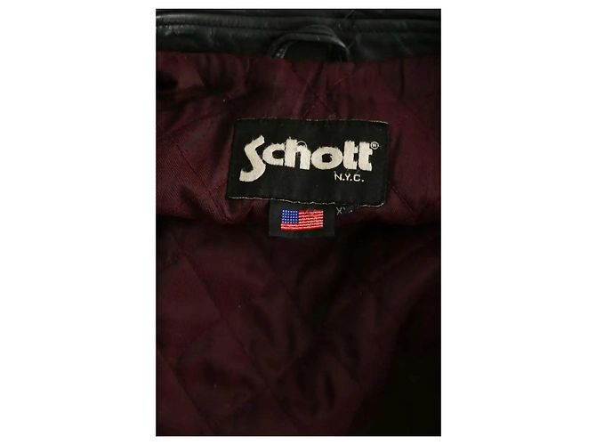 Schott Schwarze Lederjacke - Ansicht 6