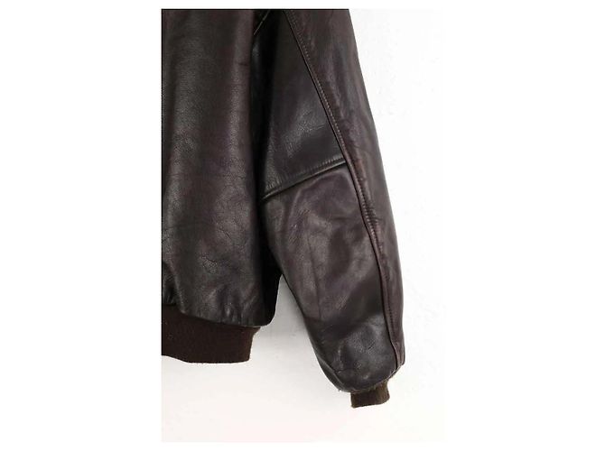 Autre Marque Braune Lederjacke - Ansicht 4