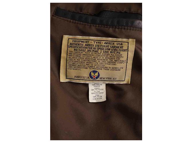 Autre Marque Braune Lederjacke - Ansicht 7