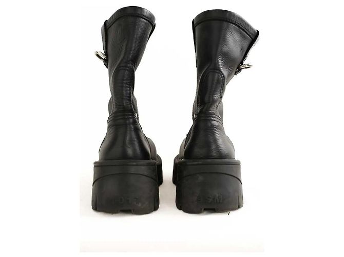 Autre Marque Black leather boots - view 2