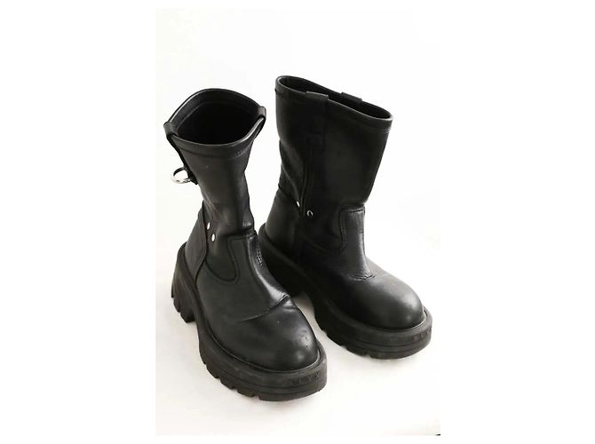 Autre Marque Black leather boots - view 3