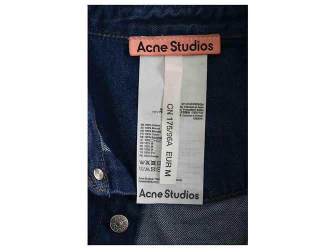 Acne Blaues Baumwollhemd - Ansicht 6