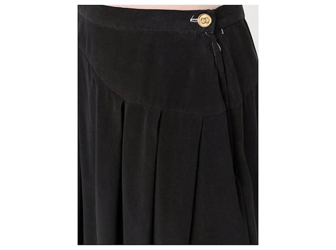 Falda negra con paneles Chanel Negro - vista 5