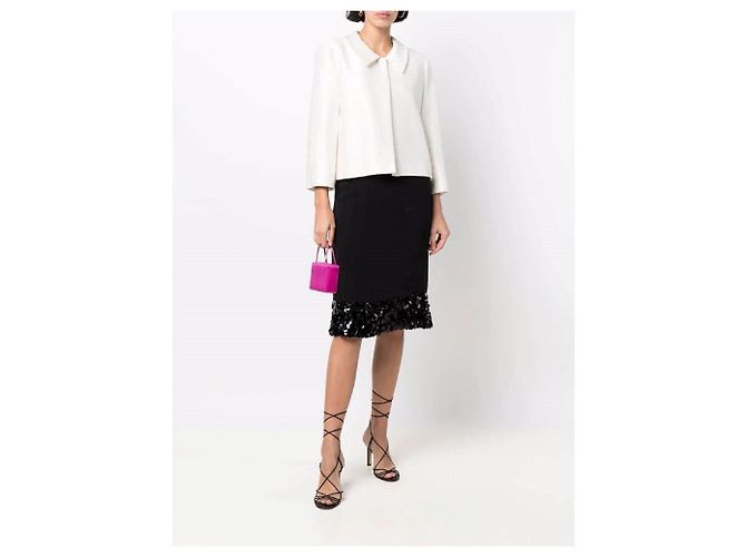 Falda de seda negra Chanel - Años 2000 Negro - vista 2