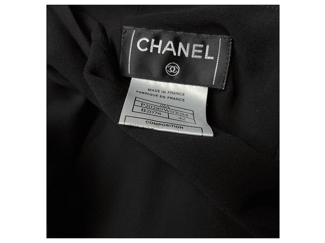 Falda de seda negra Chanel - Años 2000 Negro - vista 6