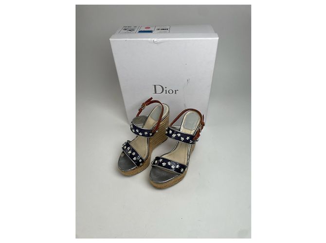 Zoccoli Vintage Dior EU37 Argento - vista 3