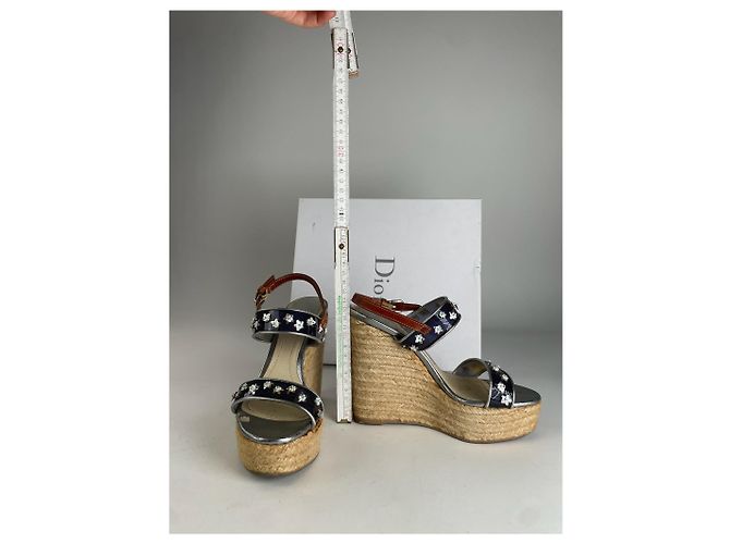 Zoccoli Vintage Dior EU37 Argento - vista 7