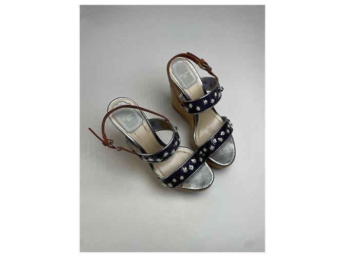 Zoccoli Vintage Dior EU37 Argento - vista 9
