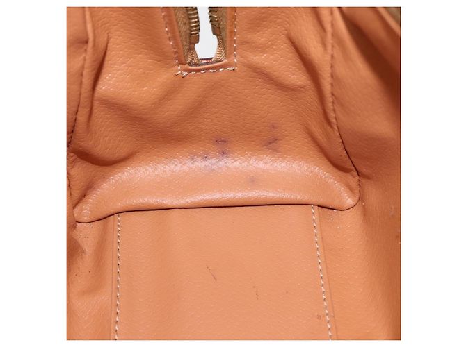 Céline Borsa Boston in tela Macadam CELINE in pelle PVC marrone oro Auth 163655 D'oro - vista 11