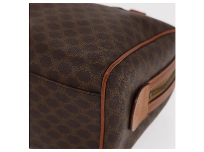 Céline Borsa Boston in tela Macadam CELINE in pelle PVC marrone oro Auth 163655 D'oro - vista 14