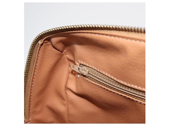 Céline Borsa Boston in tela Macadam CELINE in pelle PVC marrone oro Auth 163655 D'oro - vista 21