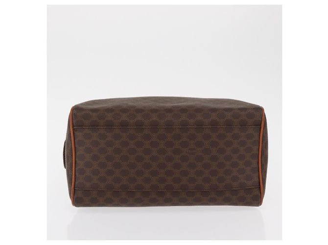 Céline Borsa Boston in tela Macadam CELINE in pelle PVC marrone oro Auth 163655 D'oro - vista 5