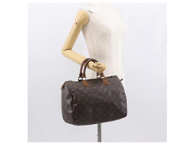 LOUIS VUITTON Borsa a Mano Monogram Speedy 30 M41526 LV Auth 164596 Monogramma - vista 22