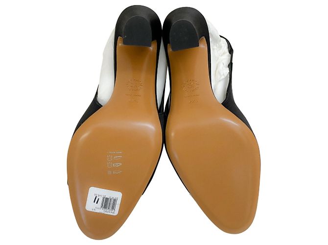Pumps Slingback in Satin Nero Alexandre Vauthier con Punta Argento - vista 8