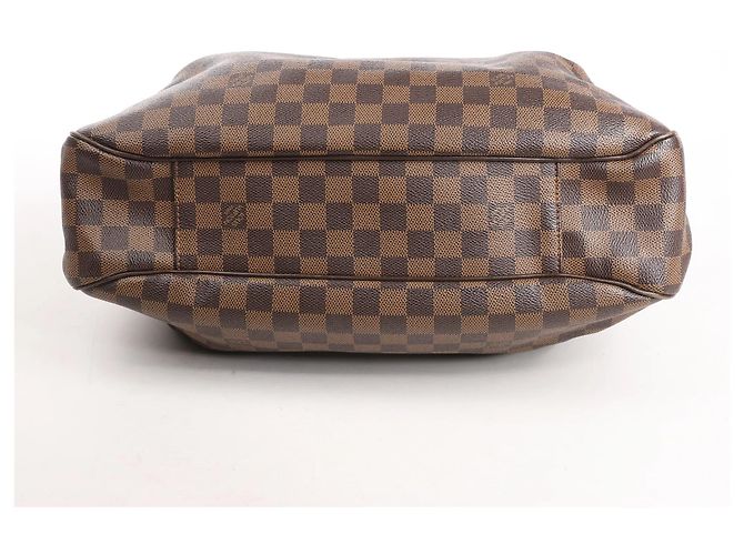 Borsa a Spalla 2 Vie Louis Vuitton Evora MM Damier Ebène in Marrone Rosso - vista 7