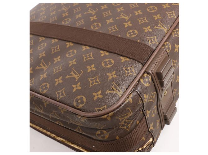 Borsa da viaggio Satellite 60 in tela Monogram Louis Vuitton marrone Beige - vista 10
