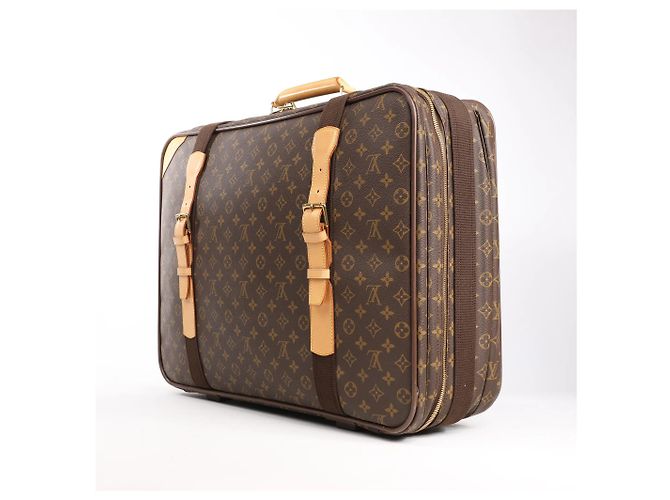 Borsa da viaggio Satellite 60 in tela Monogram Louis Vuitton marrone Beige - vista 2