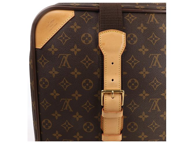 Borsa da viaggio Satellite 60 in tela Monogram Louis Vuitton marrone Beige - vista 5