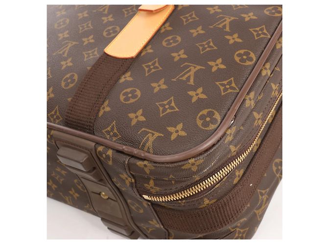 Borsa da viaggio Satellite 60 in tela Monogram Louis Vuitton marrone Beige - vista 7