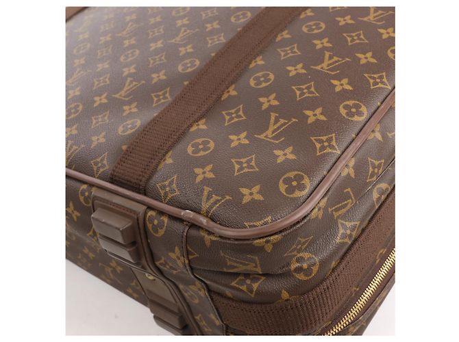 Borsa da viaggio Satellite 60 in tela Monogram Louis Vuitton marrone Beige - vista 9