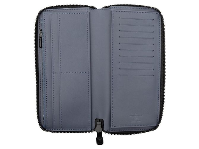 Louis Vuitton Monogram Shadow Zippy Wallet Blue Navy blue - view 4