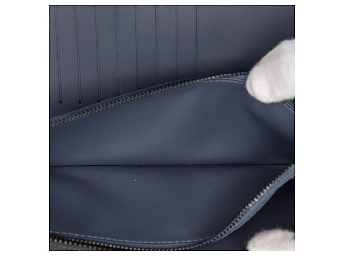 Louis Vuitton Monogram Shadow Zippy Wallet Blue Navy blue - view 5