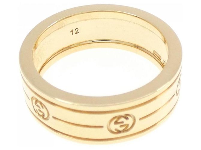 Anel de banda em ouro amarelo 750YG Gucci - vista 3