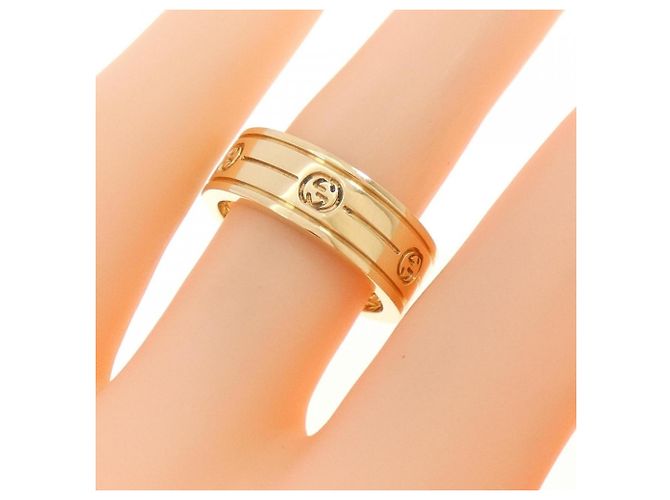 Anel de banda em ouro amarelo 750YG Gucci - vista 5