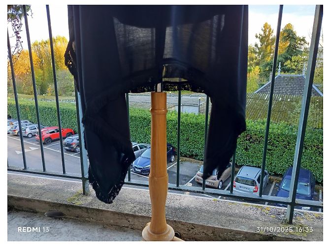 Vestido asimétrico negro de viscosa Elisabetta Franchi - vista 4