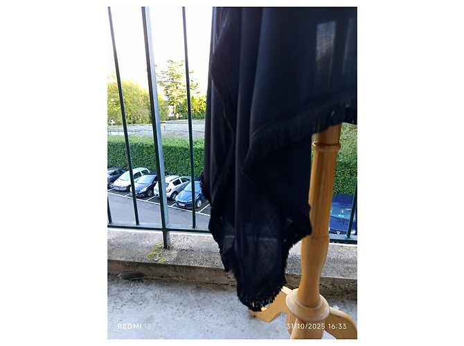 Vestido asimétrico negro de viscosa Elisabetta Franchi - vista 5