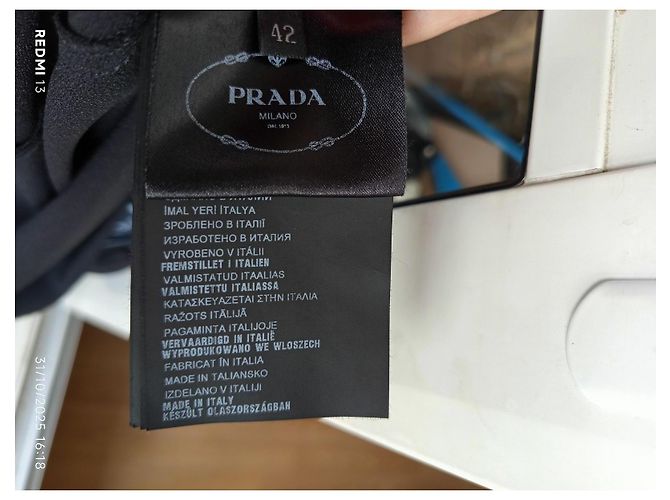 Prada Kleid Schwarz Viscose Acetat - view 10
