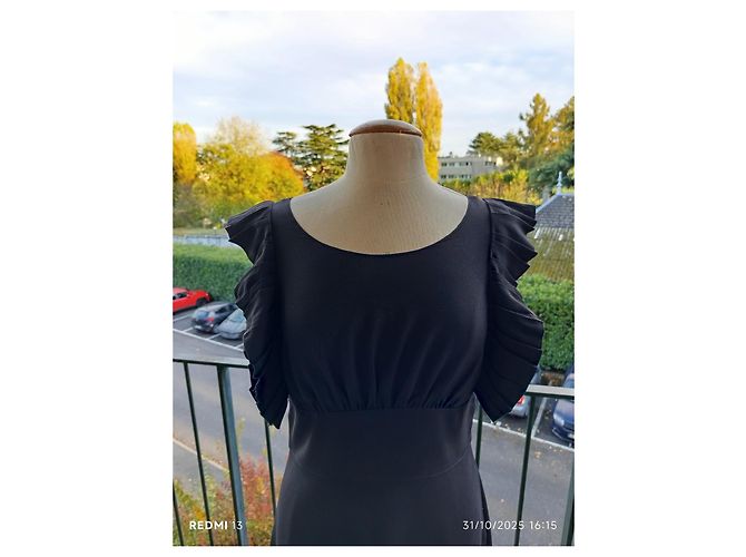 Prada Kleid Schwarz Viscose Acetat - Ansicht 2