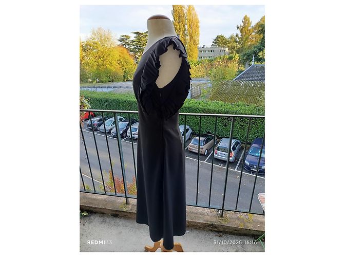 Prada Kleid Schwarz Viscose Acetat - view 5