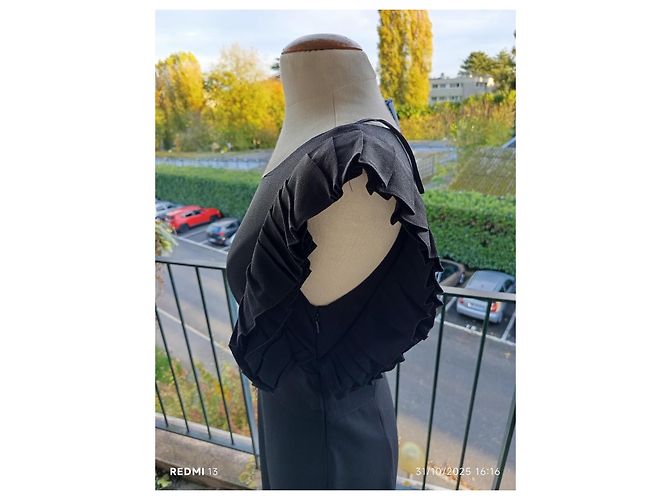 Prada Kleid Schwarz Viscose Acetat - view 6