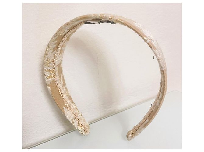 Cerchietto gioiello per capelli DOLCE & GABBANA beige-oro inserti pizzo avorio D'oro Crema - vista 10