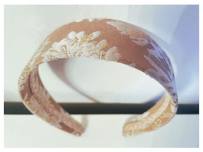 Cerchietto gioiello per capelli DOLCE & GABBANA beige-oro inserti pizzo avorio D'oro Crema - vista 4