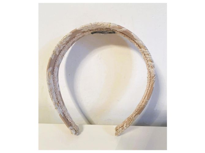 Cerchietto gioiello per capelli DOLCE & GABBANA beige-oro inserti pizzo avorio D'oro Crema - vista 8