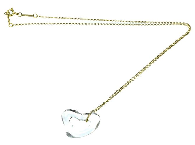 Tiffany & Co Collana in Cristallo Tiffany Open Heart Lock D'oro - vista 12