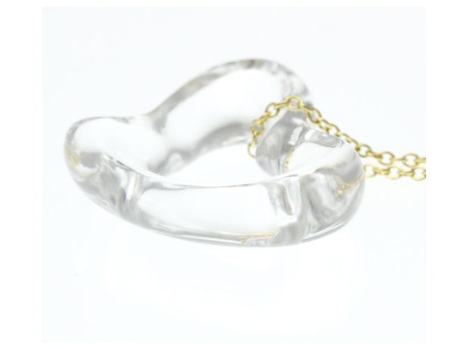Tiffany & Co Collana in Cristallo Tiffany Open Heart Lock D'oro - vista 13