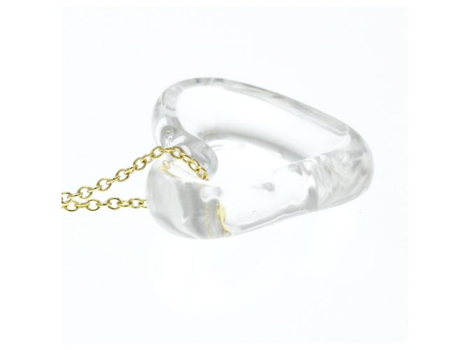 Tiffany & Co Collana in Cristallo Tiffany Open Heart Lock D'oro - vista 3