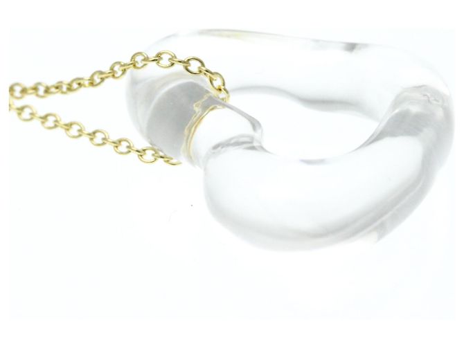 Tiffany & Co Collana in Cristallo Tiffany Open Heart Lock D'oro - vista 4
