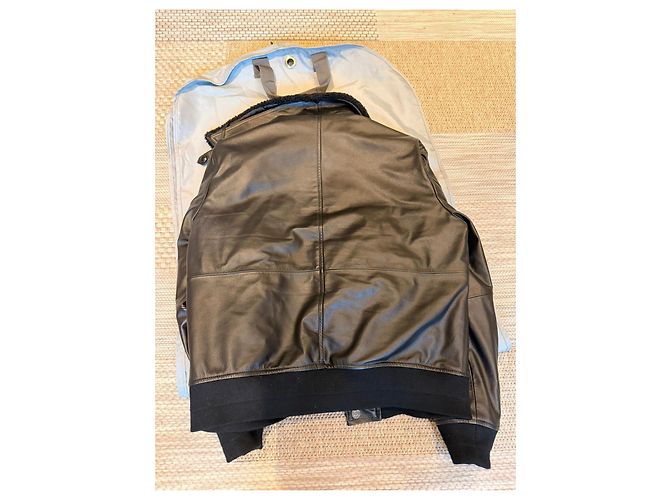Tom Ford Schwarze Lederfliegerjacke - Ansicht 11