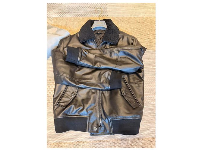 Tom Ford Schwarze Lederfliegerjacke - Ansicht 13