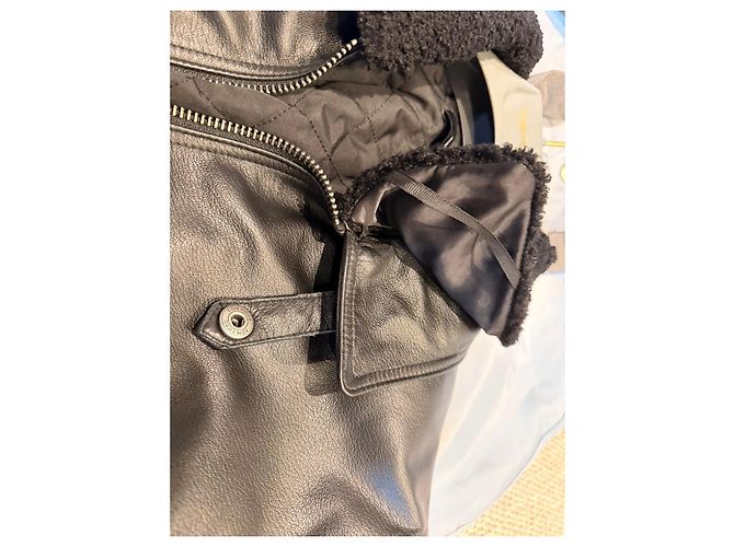 Tom Ford Schwarze Lederfliegerjacke - Ansicht 7