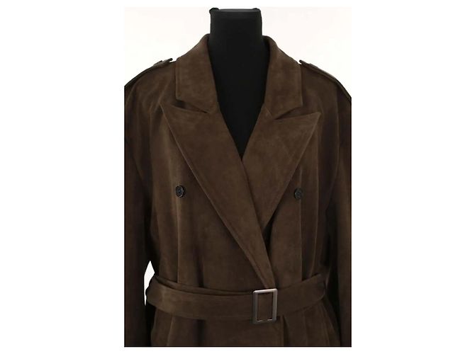 Autre Marque Gabardina marrón Castaño - vista 2