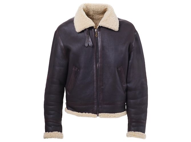 Versace Leder-Schafslederjacke Braun - Ansicht 2