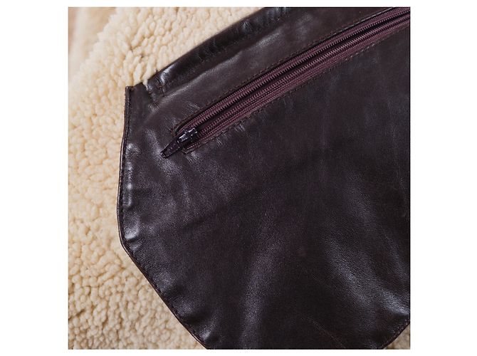 Versace Leder-Schafslederjacke Braun - Ansicht 7